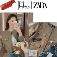 (Chính hãng size XS) Áo vest ZARA 3046/578/506 xanh olive sẫm phong cách Oldmoney(kèm ảnh thật)