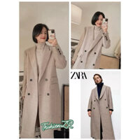 (Chính hãng size XS)Áo măng tô ZARA 8358/328/757 màu xám sáng MENSWEAR dáng dài(kèm ảnh thật)