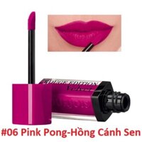 Chính hãng Son Bourjois Rouge Edition Velvet Pink Pong – 06  Hồng cánh sen