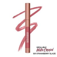 [Chính Hãng] Son Bút Chì L'Oreal Matte Lip Crayon 501 Strawberry Glaze Nude