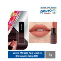 Chính hãng Son lì Miracle Apo Lipstick Matte màu nâu đất