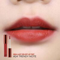 Chính hãng – Son Tint Lì Bbia Last Velvet Tint #24 Trendy Note Màu Đỏ Hồng Đất 5Gr