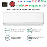 [Chính Hãng] Stoer Máy lạnh/Điều hòa Panasonic CU/CS-XU9ZKH-8 - Công suất 1HP - Một chiều