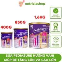 [CHÍNH HÃNG] Sữa Bột Abbott PediaSure BA Hương Vani Hộp 400g, 850g, 1,6kg