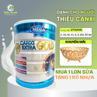 [Chính Hãng] Sữa bột Canxi Extra Gold 900g dành cho người già (Tặng kèm 1 rỗ cao cấp
