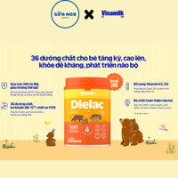 [Chính Hãng] Sữa bột Dielac Gold chính hãng Vinamilk số 4 (trên 2 tuổi) - Lon 850g, 1.4kg