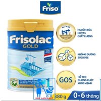 [CHÍNH HÃNG] Sữa Bột Friesland Campina Frisolac Gold 1 - Hộp 380g (Bước khởi đầu, sản phẩm dinh dưỡng công thức)