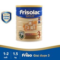 (CHÍNH HÃNG) Sữa bột FRISOLAC GOLD 3 1500G
