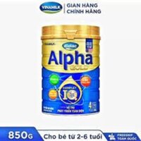 [CHÍNH HÃNG] Sữa Bột Vinamilk Dielac Alpha Gold IQ 4 - Hộp 850g (Cho bé 2-6 tuổi)