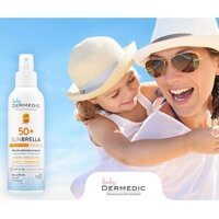 (CHÍNH HÃNG) Sữa chống nắng dành cho trẻ em DERMEDIC SUNBRELLA BABY Sun Protection Milk For Children SPF 50+ 100G
