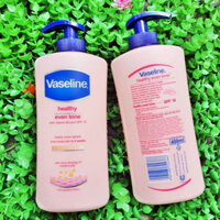 Chính hãng Sữa Dưỡng Thể Vaseline Healthy Even Tone, Dưỡng Trắng Da Toàn Thân Tức Thì 400ml
