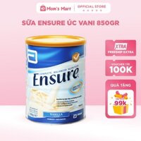 [Chính hãng] Sữa Ensure Úc vị vanilla lon 850gr bổ sung dinh dưỡng, năng lượng cho người già - Mom's Mart