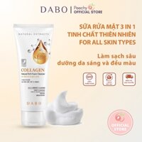 [CHÍNH HÃNG] Sữa Rửa Mặt 3IN1 Trà Xanh/Lô Hội/Dưa Leo/Collagen Dabo Aloe Natural Rich Foam Cleanser 180ml - Peechy Store