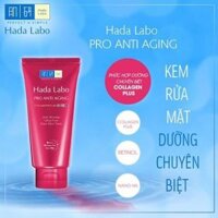 (CHÍNH HÃNG) Sữa rửa mặt cải thiện dấu hiệu lão hóa dạng kem Hada Labo Pro-Aging Retinol B3 Cleanser 80g
