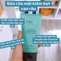 [Chính Hãng] Sữa rửa mặt nam Innisfree Forest for Men Shaving & Cleansing Foam 150ml – Làm Sạch Da Và Cạo Râu 2in1