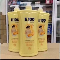Chính hãng Sữa Tắm E100 Silky Màu Vàng 1200ml