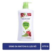Chính hãng Sữa tắm  Hazeline Matcha & Lựu Đỏ (670ml)