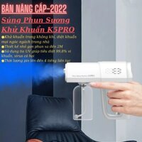 [Chính Hãng] Súng Phun Sương Khử Khuẩn K5 PRO - Phòng Chống Dịch Bệnh - Tiêu Diệt 99,8% Vi Khuẩn - Virus Gây Hại