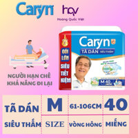 [Chính Hãng] Tã Bỉm Người Già/Người Lớn - Tã Dán Caryn Size M40/L40/XL20 Miếng/1 Gói