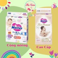 (Chính hãng) Tã quần/tã dán Cao Cấp Merries Cộng Miếng, Merries First Premium dán NB66, S60, M48, quần M46, L36, XL32