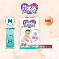 [CHÍNH HÃNG] Tã/Bỉm quần Bobby Premium Soft đủ size M64/L60/ XL56/XXL52...