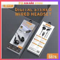 CHÍNH HÃNG - Tai nghe dây BYZ S876 Jack Type C chống ồn tích hợp mic đàm thoại - dây chống rối chống đứt