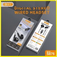 CHÍNH HÃNG - Tai nghe dây BYZ S876 Jack Type C chống ồn tích hợp mic đàm thoại - dây chống rối chống đứt