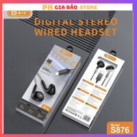 CHÍNH HÃNG - Tai nghe dây BYZ S876 Jack Type C chống ồn tích hợp mic đàm thoại - dây chống rối chống đứt