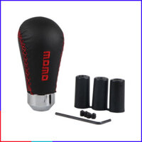 [CHÍNH HÃNG] Tay nắm cần số ô tô bọc da thật 100% MOMO-3 - HÀNG CHÍNH HÃNG