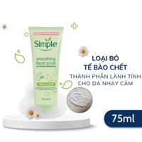 [CHÍNH HÃNG] Tẩy Tế Bào Chết Simple Kind to Skin Smoothing Facial Scrub 75ml