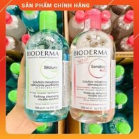 [CHÍNH HÃNG] TẨY TRANG BIODERMA XANH FULLSIZE 500ML
