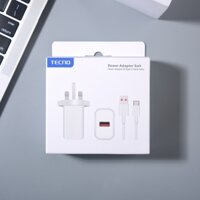 Chính Hãng Tecno 33W Sạc Siêu Nhanh Uk Cắm Bộ Chuyển Đổi Nguồn USB Loại C 1M Cáp Sạc Nhanh Cho Tecno Spark 30 20 Pro Pro + 5G Camon 20 30S Pova 6 Neo