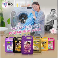 (Chính hãng) THÁI LAN Can 5 Lít Nước giặt xả quần áo siêu đậm đặc SPJ 6in1