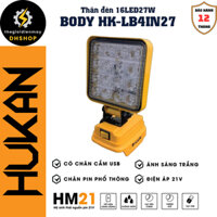 [Chính Hãng] Thân bóng đèn pin LED HUKAN 27W. Sử dụng bóng led siêu sáng, độ tỏa ánh sáng rộng, Soi xa đến 15 m