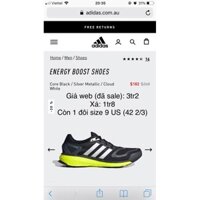 [CHÍNH HÃNG] Thanh lý Giày Adidas Energy Boost