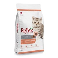 [Chính hãng] Thức ăn khô cho mèo con - Reflex Kitten Chicken&Rice - vị Gà & Cơm - túi 2kg