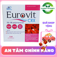 [CHÍNH HÃNG] Thực phẩm bảo vệ sức khỏe Eurovit CRX Giúp bổ sung sắt, vitamin và khoáng chất hộp 100 viên nang