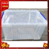 [chính hãng] thùng nhựa trong 100l. thùng nhựa 65l cao cấp việt nhật. thùng nhựa trong đựng đồ.