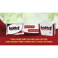(Chính Hãng) Tottri hỗ trợ cho người bệnh trĩ, táo bón - Hộp 30 viên nang cứng