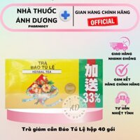 CHÍNH HÃNG TRÀ BẢO TÚ LỆ BIOSLIM - HỖ TRỢ DETOX, NHUẬN TRÀNG, GIẢM TÁO BÓN - HỘP 40 GÓI TRÀ TÚI LỌC