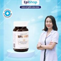 [CHÍNH HÃNG] Triple White - Viên Uống Trắng Da Glutathione 1200mg Hộp 50 viên - Dược mỹ phẩm Bác sĩ Da liễu Quỳnh Trần