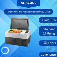 Chính hãng - Tủ lạnh mini ô tô Alpicool Việt Nam G22 (22Lit) - làm đá trữ sữa bảo quản mỹ phẩm thực phẩm đồ uống