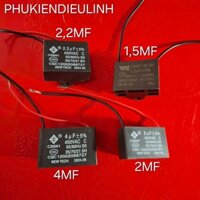 (CHÍNH HÃNG) TỤ QUẠT 1,5MF/500V , 2MF/450V , 2,2MF/500V , 4MF/450V VINAWIND