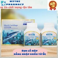 [chính hãng từ Úc] sụn cá mập Shark Cartilage 1000mg (hộp 2 lọ×100 viên). Hỗ trợ phục hồi sụn- khớp,giảm đau xương khớp