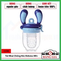 [Chính Hãng] Túi Nhai Chống Hóc Silicone Food Feeder Kidsme Size M Màu Xanh Dương Cho Bé Từ 4 Tháng Tuổi|Ăn Dặm Chủ Động