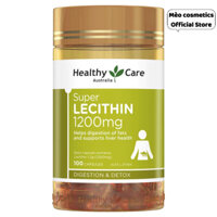 [CHÍNH HÃNG ÚC] MẦM ĐẬU NÀNH SUPER LECITHIN 1200MG HEALTHY CARE 100 VIÊN ÚC
