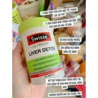 [Chính Hãng Úc] Viên uống thải độc gan Swisse liver detox ultiboost 200 viên