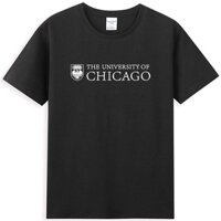 Chính Hãng uchicago Đại Học Chicago Áo Thun Lớp Đồng Phục Văn Hóa Áo Sơ Mi Lưu Niệm Cổ Tròn Cotton Nguyên Chất Cặp Đôi Tay Ngắn