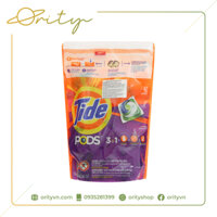 [Chính Hãng US] Viên giặt quần áo tiện lợi, thơm tho, sạch sẽ Tide Pods 3 in 1 - Túi 42 viên