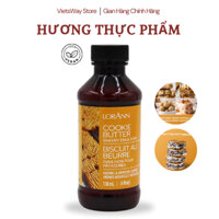 [CHÍNH HÃNG USA] Hương Thực Phẩm Bánh Quy Bơ Cookie Butter 118ML Bánh Thơm An Toàn Sức Khoẻ LORANN